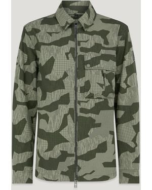 Belstaff Drome Overshirt Terrain Camo - Green