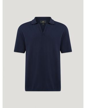 Belstaff Coast Knitted Polo Cotton - Blue