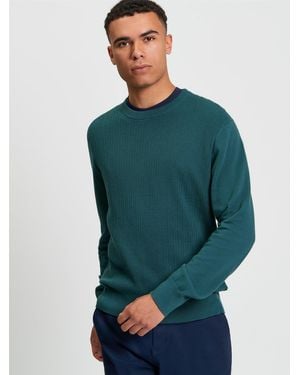 Ben Sherman Textured Front Crew In - Green