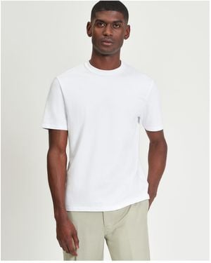 Ben Sherman Short Sleeve Smart Tailored T-shirt - White