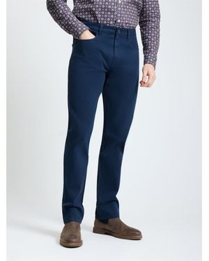 Ben Sherman 5 Pocket Bedford Trousers In - Blue