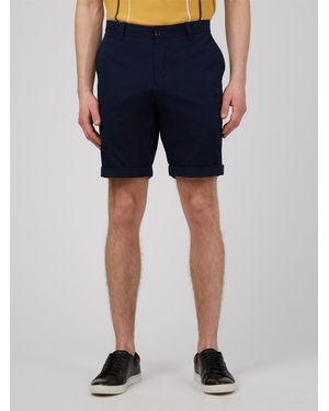 Ben Sherman Signature Cotton Chino Shorts In - Blue