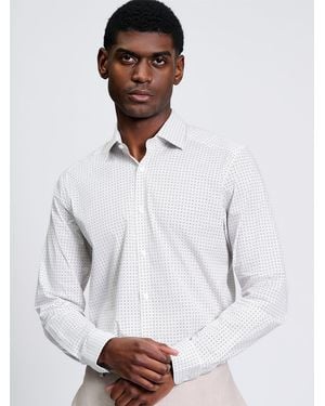Ben Sherman Spot Geo Shirt In White