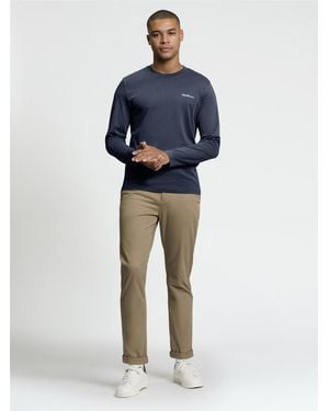 Ben Sherman Long Sleeve Signature Tshirt In - Blue