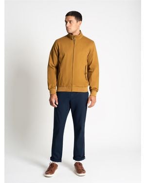 Ben Sherman Rim Hem Signature Harrington In Bronze - Blue