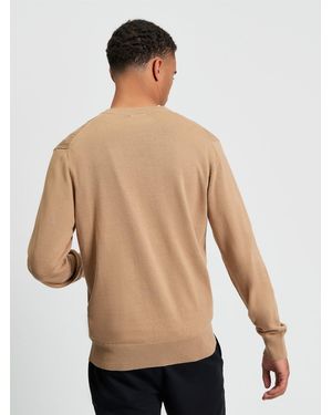 Ben Sherman Textured Front Crew In - White