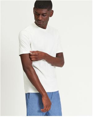Ben Sherman Short Sleeve Smart Tailored T-shirt - White