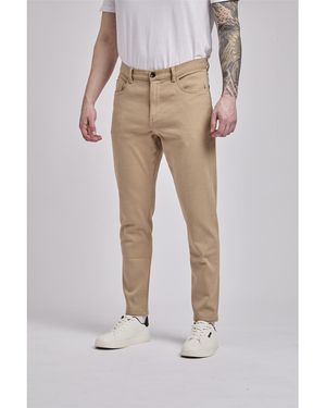 Ben Sherman 5 Pocket Twill Trousers In - Natural
