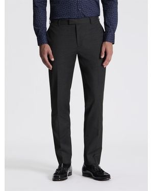 Ben Sherman Signature Twill Trouser In Charcoal - Black