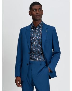 Ben Sherman Signature Twill Jacket In Riviera Blue