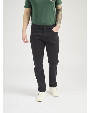 Ben Sherman 5 Pocket Bedford Trousers In Black - Blue