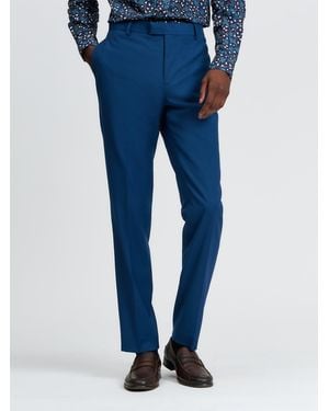 Ben Sherman Signature Stretch Twill Trouser In Riviera Blue