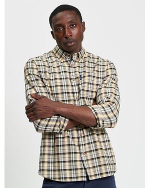 Ben Sherman Multicolour Oxford Check Shirt In - Blue