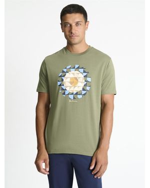 Ben Sherman Geo Target Tee In Litchen Green