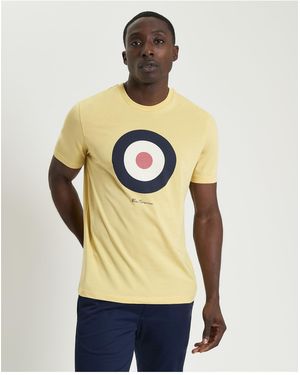 Ben Sherman Short Sleeve Target Tshirt In - Natural