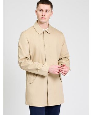 Ben Sherman Bonded Mac In Stone - Natural