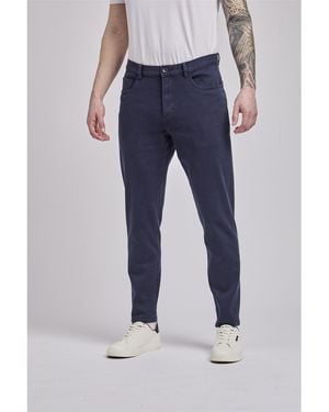 Ben Sherman 5 Pocket Twill Trousers In - Blue