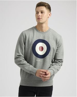 Ben Sherman Target Logo Crew Neck Sweat - Grey