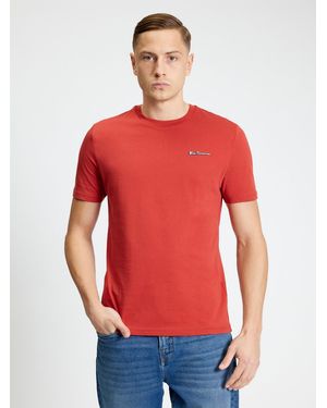 Ben Sherman Short Sleeve Signature Tshirt In - Red