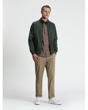 Ben Sherman Signature Harrington Jacket In Bottle Green