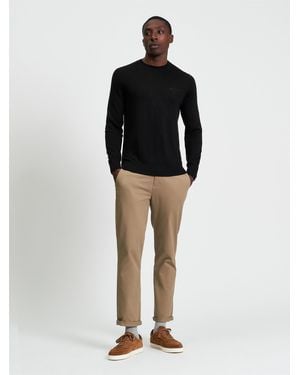 Ben Sherman Merino Crew Neck - Black