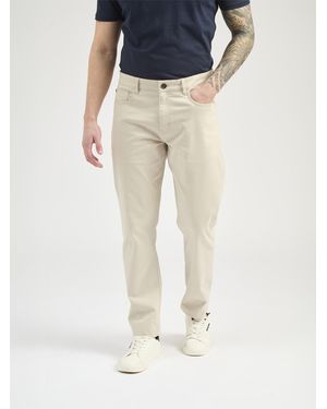 Ben Sherman 5 Pocket Bedford Trousers In - Natural