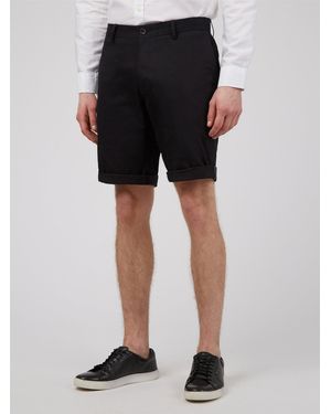 Ben Sherman Signature Cotton Chino Shorts In Black