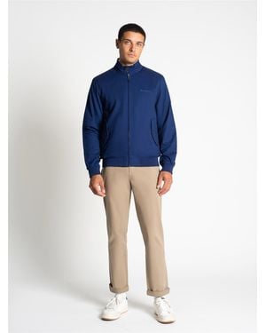 Ben Sherman Rim Hem Signature Harrington In Persian Blue