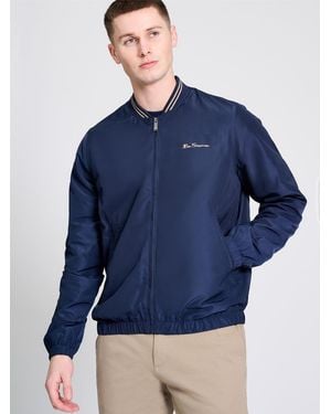 Ben Sherman Rib Bomber In Dark Navy - Blue