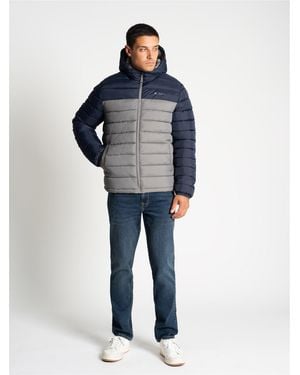 Ben Sherman Padded Hooded Jacket In - Blue