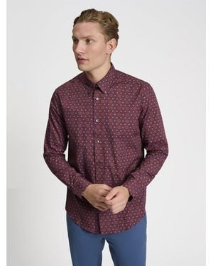 Ben Sherman Long Sleeve Foulard Print In - Red