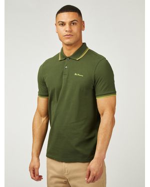 Ben Sherman Signature Pique Polo - Green