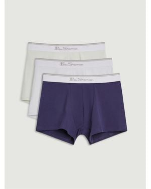 Ben Sherman 3 Pack Plain Mix Underwear In Assorted - Black