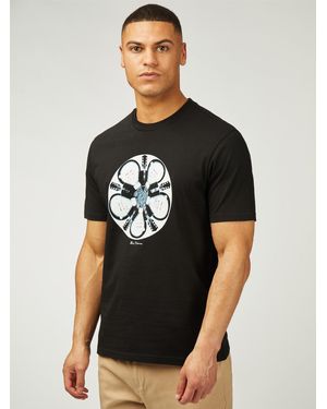 Ben Sherman Guitar Illusion Tee In Black