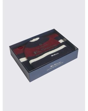 Ben Sherman Laines Hat And Scarf Set In Navy - Blue