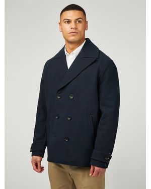 Ben Sherman Peacoat In Dark Navy - Blue