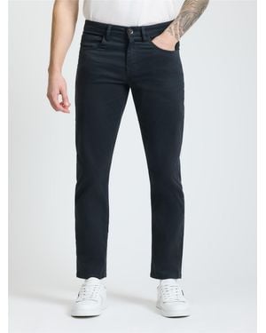 Ben Sherman 5 Pocket Bedford Trousers In Charcoal - Blue