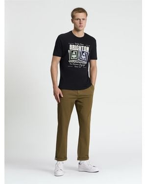 Ben Sherman Short Sleeve Jazz Poster Tshirt In Black - Multicolour