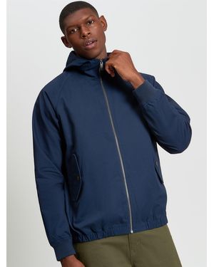 Ben Sherman Hooded Harrington In Dark Navy - Blue