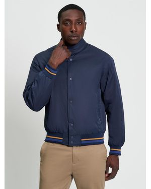 Ben Sherman Sports Harrington In Dark Navy - Blue
