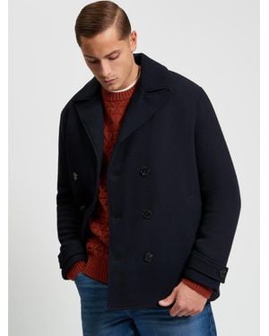 Ben Sherman Peacoat In Dark Navy - Blue