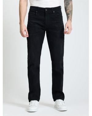 Ben Sherman Washed Straight Fit Jean In Black Denim