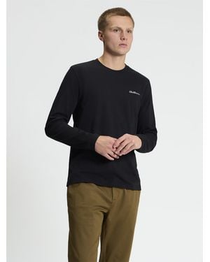Ben Sherman Long Sleeve Signature Tshirt In Black - Blue