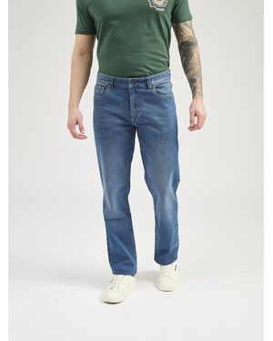 Ben Sherman Light Stonewash Straight Fit Jean In Stonewash Denim - Blue