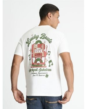 Ben Sherman Lucky Beats Tee In Snow White