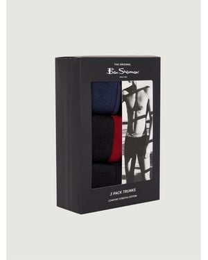 Ben Sherman 3 Pack Pattern Mix Underwear In Assorted - Blue