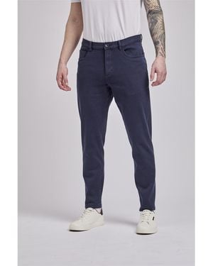 Ben Sherman 5 Pocket Twill Trousers In - Blue