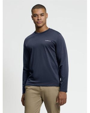 Ben Sherman Long Sleeve Signature Tshirt In - Blue
