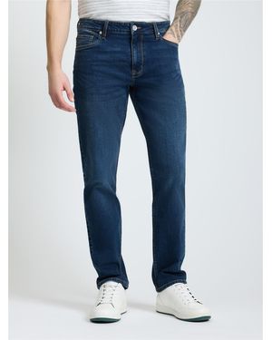 Ben Sherman Dark Wash Straight Fit Jean In Denim - Blue