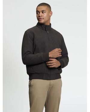 Ben Sherman Harrington Bomber Jacket In Dark Brown - Multicolour